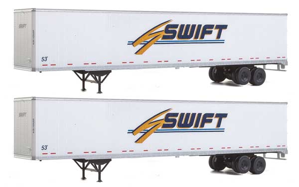 949-2457 Walthers HO 53' Stoughton Trailer -- Swift