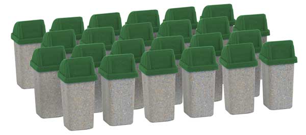 949-4174 Walthers HO Modern Trash Cans