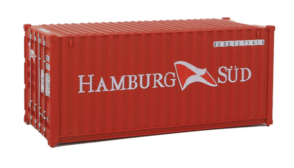 949-8058 Walthers HO 20' Container -- Hamburg Sud