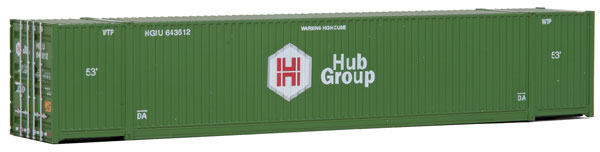 949-8505 Walthers HO 53' Container -- Hub Group