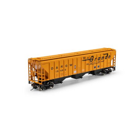 ATH-2366 Athearn HO PS 4740 Covered Hopper, DRGW #15490