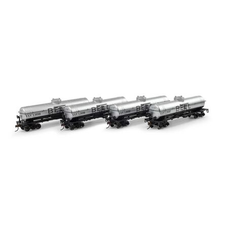 ATH3385 Athearn HO 1-Dome Tank, Bell Oil/SHPX (4)