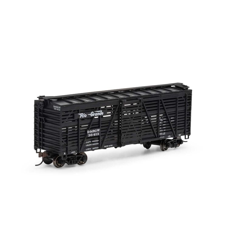 ATH75995 Athearn HO 40' Stock Car, D&RGW #36413