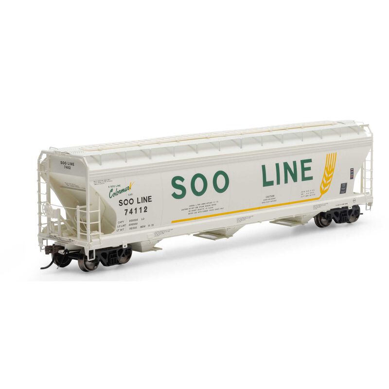 ATHG-15438 Athearn Genesis HO ACF 4600 3-Bay Center Flow Hopper, SOO #74112