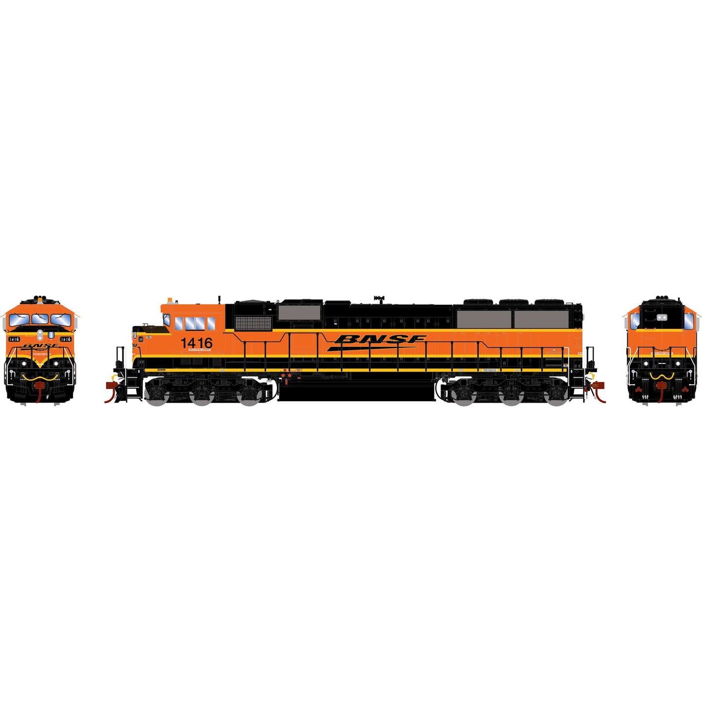 ATHG75627 Athearn HO SD60M-3 Tri-Clops with DCC & Sound - BNSF #1416