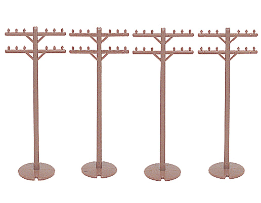 160-42102 Bachmann HO Telephone Poles