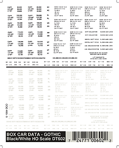 785-602 WS Gothic Data White/Black