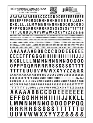785-737 WS RR Gothic Condensed Black