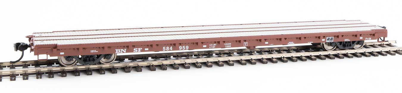 910-5360 Walthers HO 60' Flatcar -- BNSF #584959