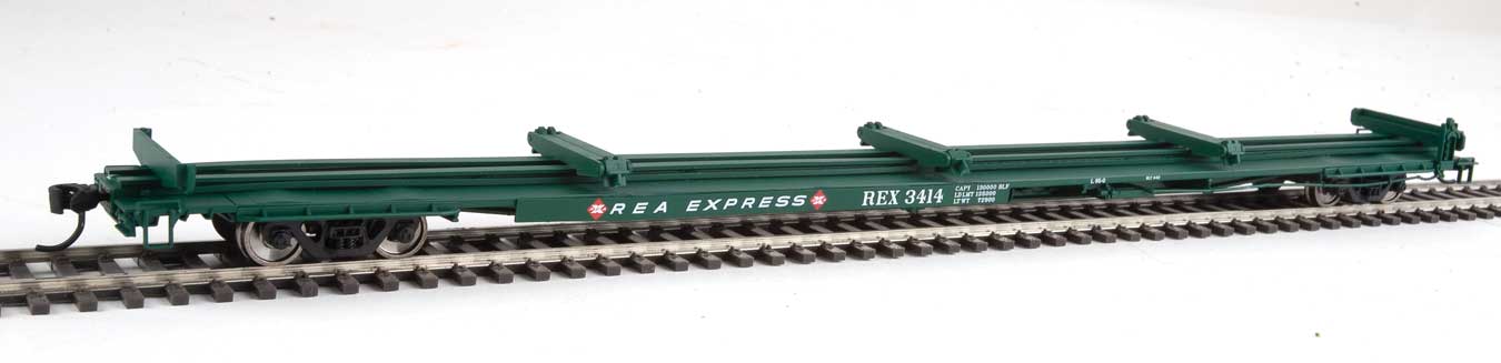 910-5528 Walthers HO 85' General American G85 Flatcar -- REA #3414