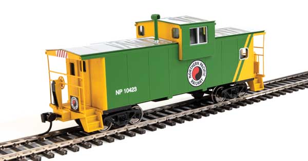 910-8719 Walthers Mainline International Extended Wide-Vision Caboose - Ready to Run -- Northern Pacific #10423