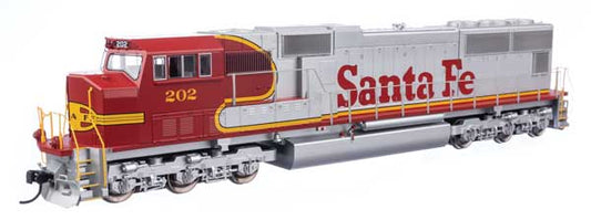 910-21001 Walthers Mainline EMD SD75M - ESU(R) Sound & DCC -- Santa Fe #202 (red, silver, Superfleet)