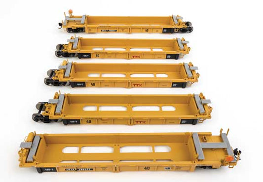 910-55670 Walthers HO 5-unit 40' Well Car -- DTTX #748257