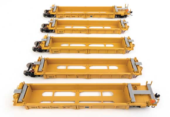 910-55678 Walthers HO 5-unit 40' Well Car -- SFLC #1045