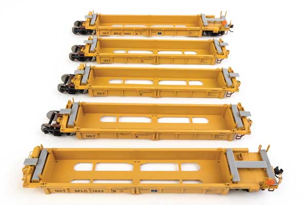 910-55679 Walthers HO 5-unit 40' Well Car -- SFLC #1053