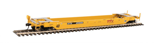 920-109125 WalthersProto HO Scale Rebuilt 40' Well Car TTX (Forward Thinking Logo) DTTX 455696