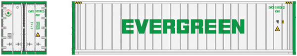 150-20006724 Atlas HO 40' Containers Evergreen