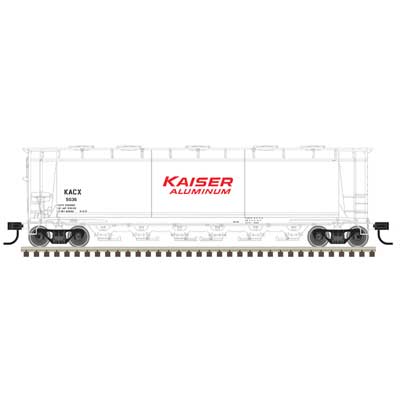 150-20007190 Atlas HO ACF 6-Bay Cylindrical Hopper -- Kaiser #5032