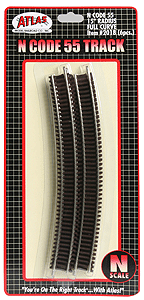 150-2018 Atlas N Code 55 -- 15" Radius Full Curve