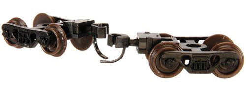 150-22071 Atlas N -- 100 Ton Roller Bearing Trucks w/Accumate Couplers