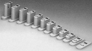 150-2541 Atlas N Code 80 Over & Under Pier Set