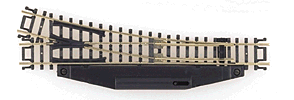 150-2702 Atlas N Code 80 -- #4 Left Hand Manual Turnout
