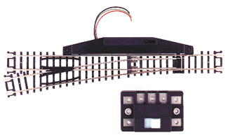 150-2704 Atlas N Code 80 -- #6 Left Hand Remote Turnout
