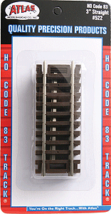 150-522 Atlas HO Code 83 -- 3" Straight