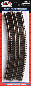 150-532 Atlas HO Code 83 -- 18" Radius Curve