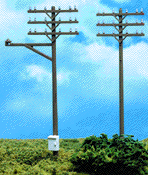 150-775 Atlas HO Telephone Poles