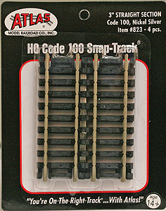 150-823 Atlas HO Code 100 --3" Straight