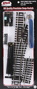 150-851 Atlas HO Code 100 -- Right Hand Remote Control Turnout