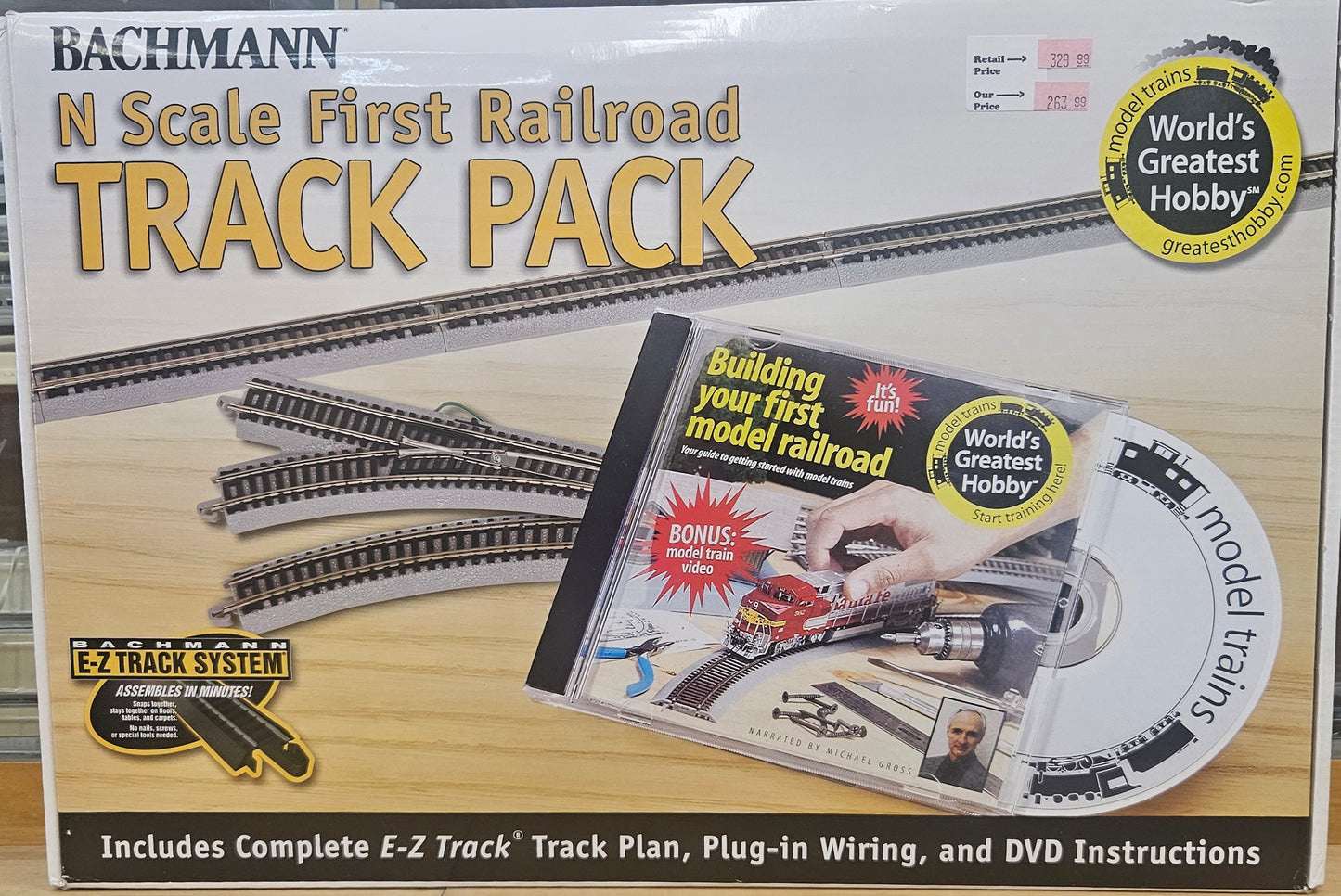 160-44896 Bachmann N First Railroad Track Pack