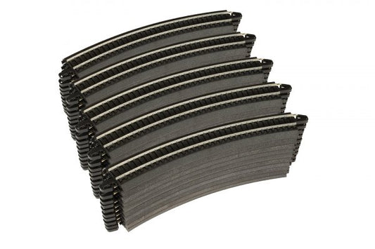 160-44480 Bachmann HO 18" Radius Curve - Black Roadbed