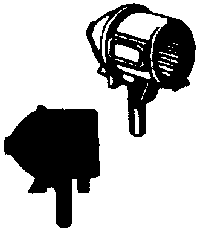 190-235 Cal Scale HO Headlight PRR Modern