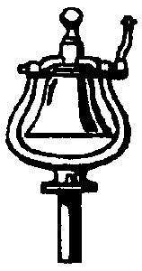 190-329 Cal Scale HO Steam Engine Bell w/Bracket