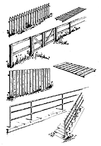 210-1601 Central Valley HO Fence & Railings Set
