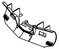 235-110 Details West HO Snow Plow w/Footboards