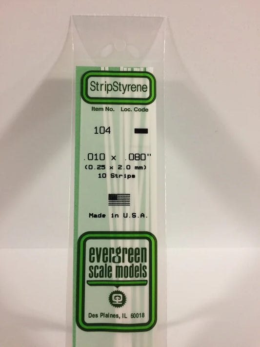 269-104 Evergreen Strip -- .010 x .080