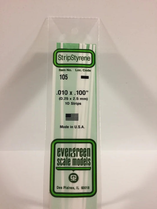 269-105 Evergreen Strip -- .010 x .100