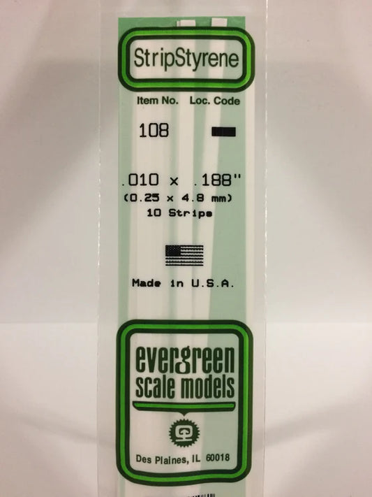 269-108 Evergreen Strip -- .010 x .188