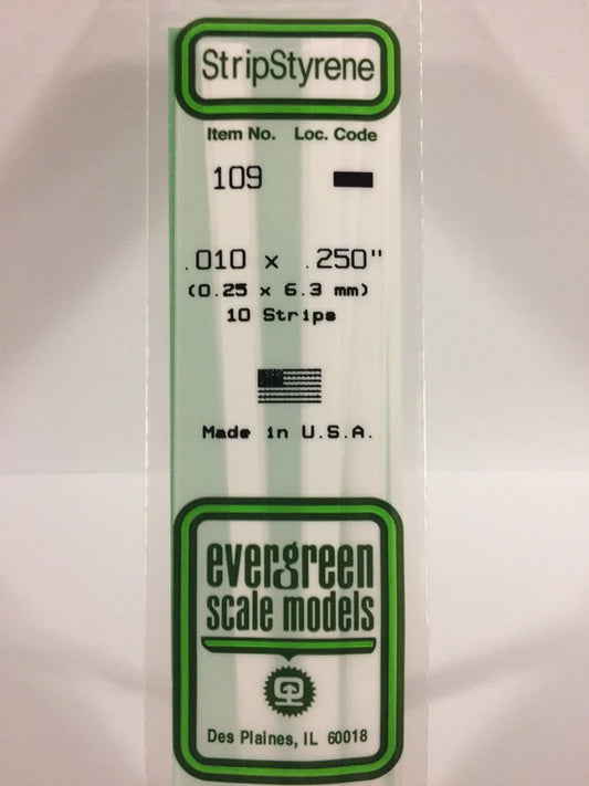 269-109 Evergreen Strip -- .010 x .250