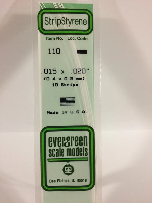 269-110 Evergreen Strip -- .015 x .020