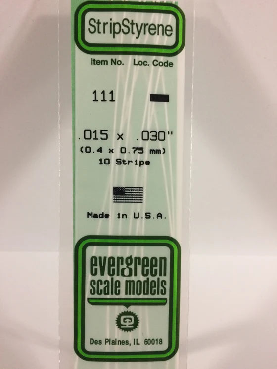 269-111 Evergreen Strip -- .015 x .030
