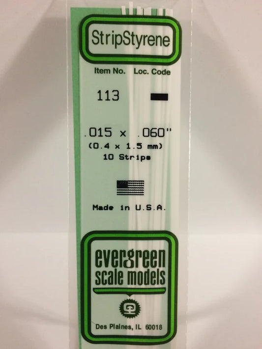 269-113 Evergreen Strip -- .015 x .060