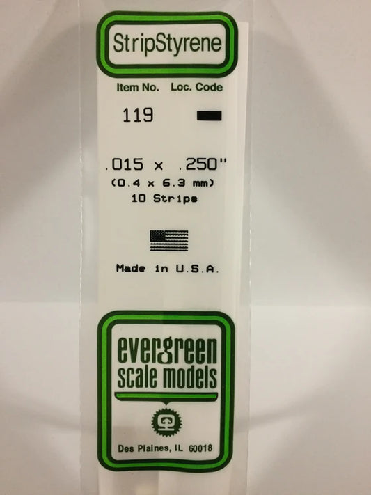269-119 Evergreen Strip -- .015 x .250