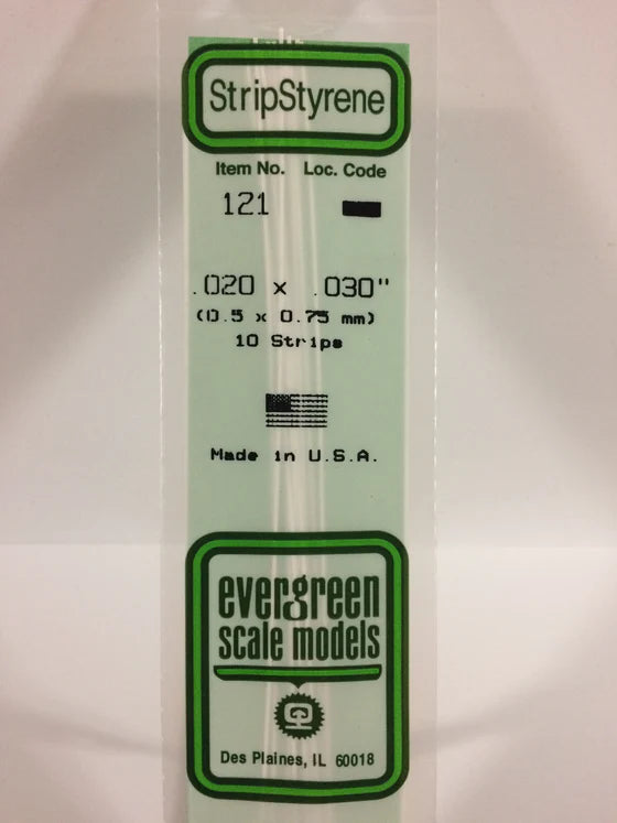 269-121 Evergreen Strip -- .020 x .030