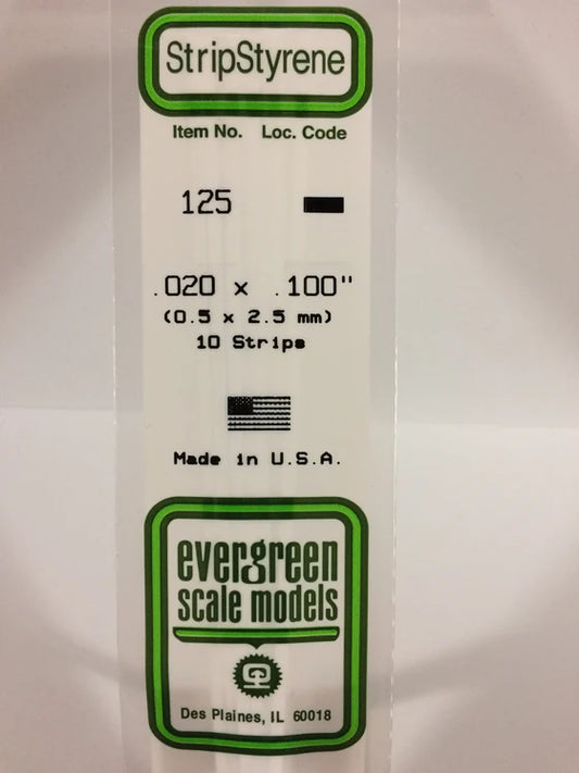 269-125 Evergreen Strip -- .020 x .100