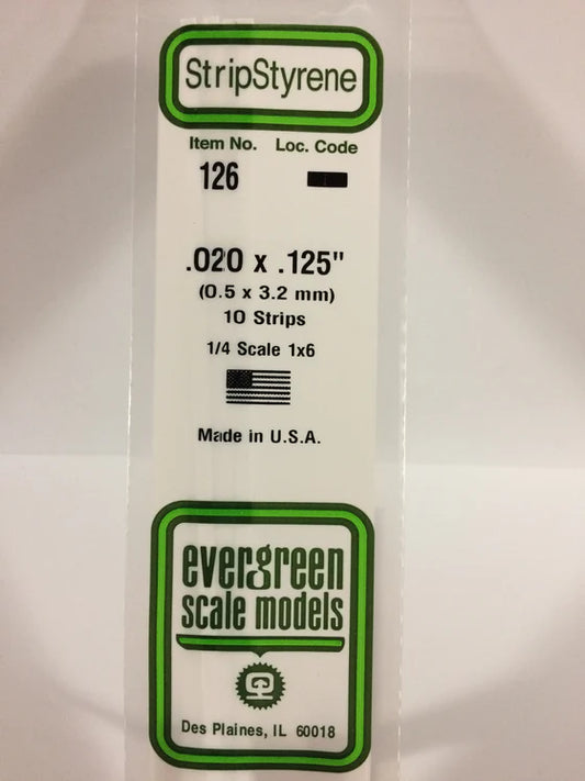 269-126 Evergreen Strip -- .020 x .125