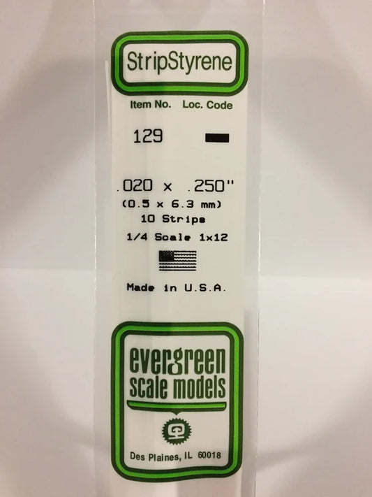 269-129 Evergreen Strip -- .020 x .250